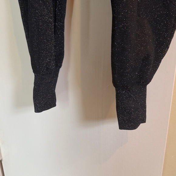 Savage X Fenty Sleep & Shine Onsie Metallic Hooded Jumpsuit Zip Up Black Small - Picture 10 of 14